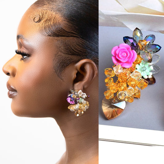 Lotus Flower Earrings