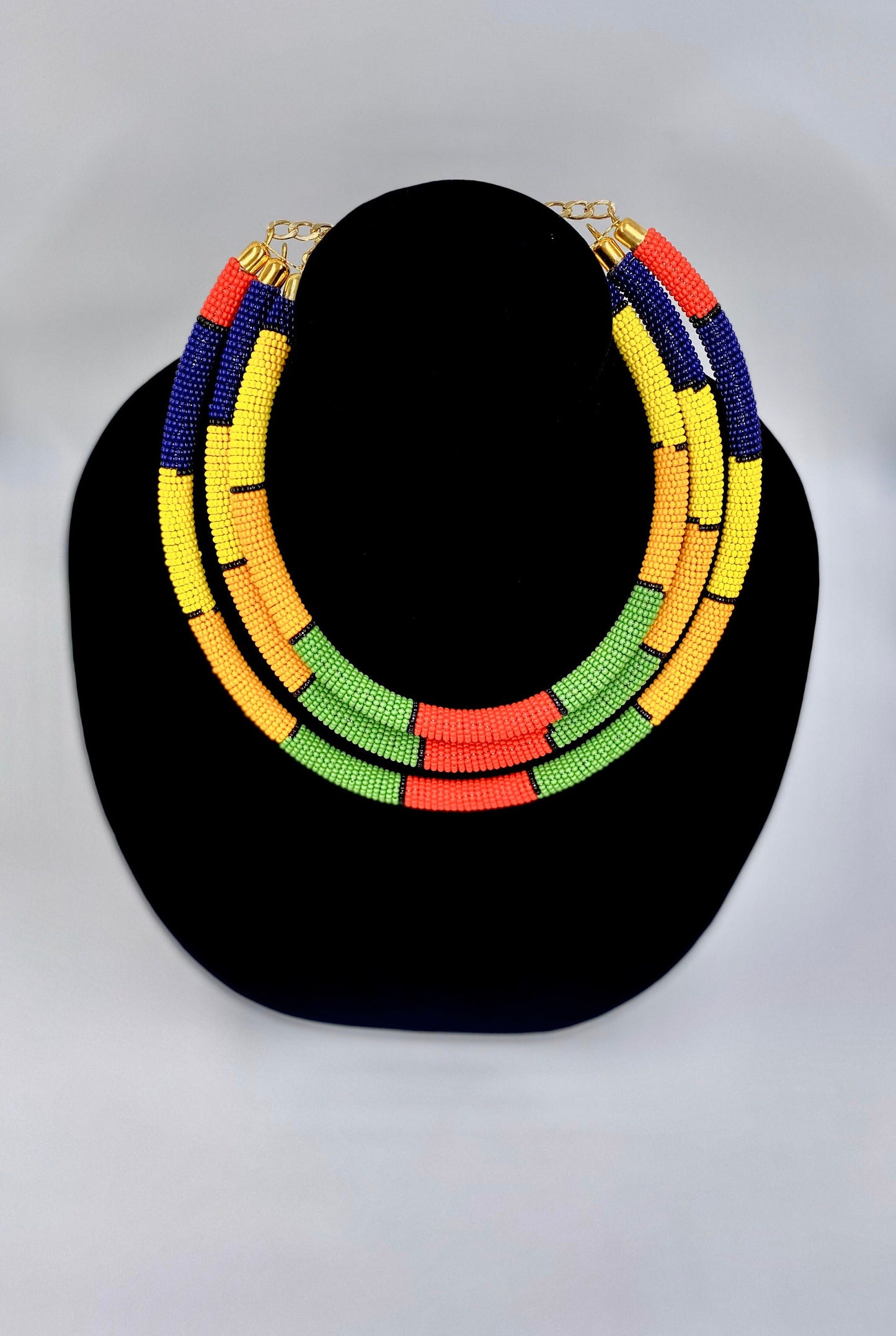Ahuofe - Bead choker necklace