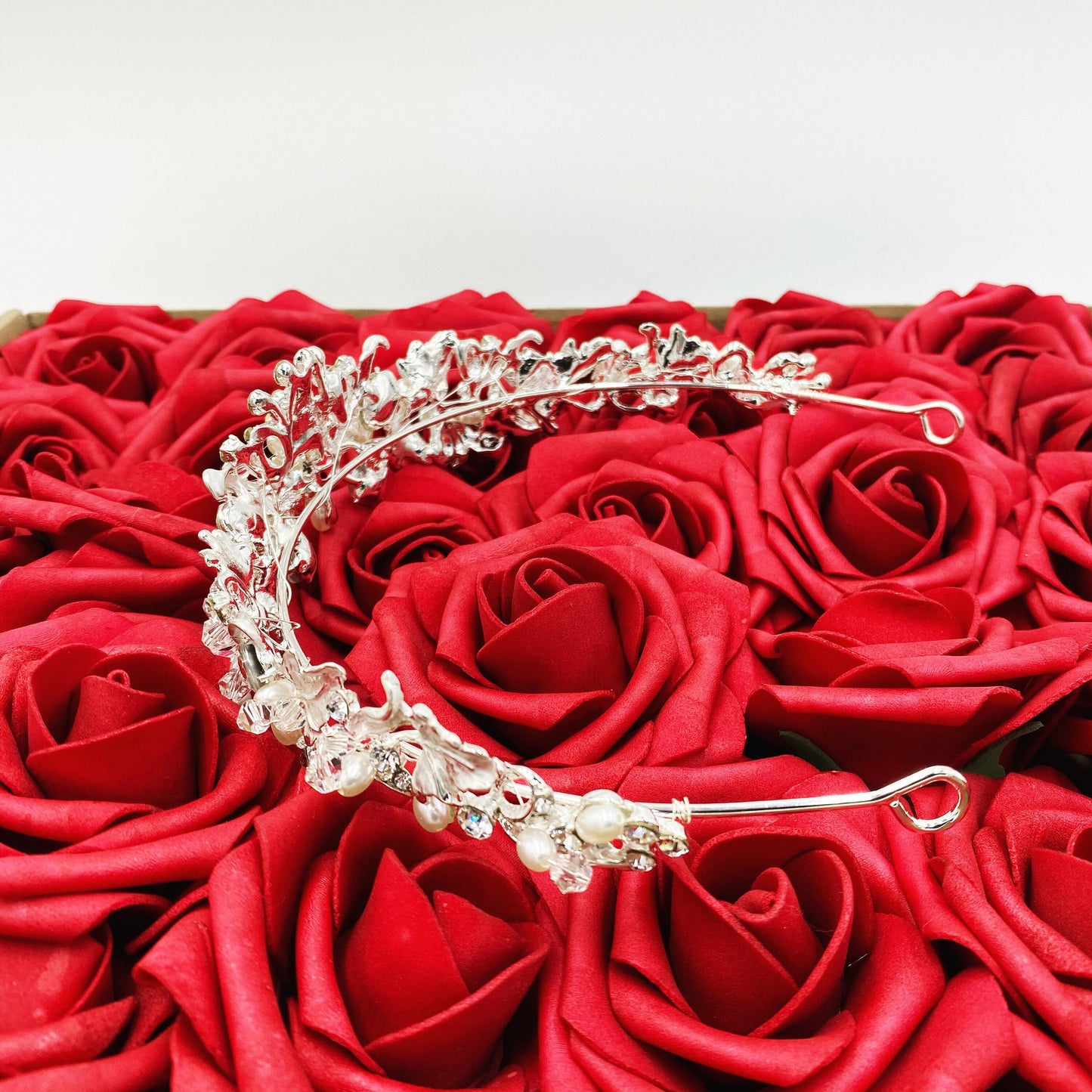 Lily - Bridal Tiara with Earrings