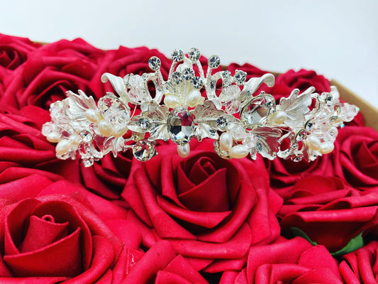 Lily - Bridal Tiara with Earrings