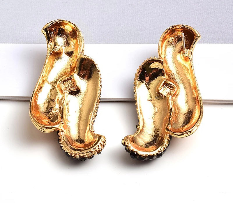 Aria - Gold Stud Earrings