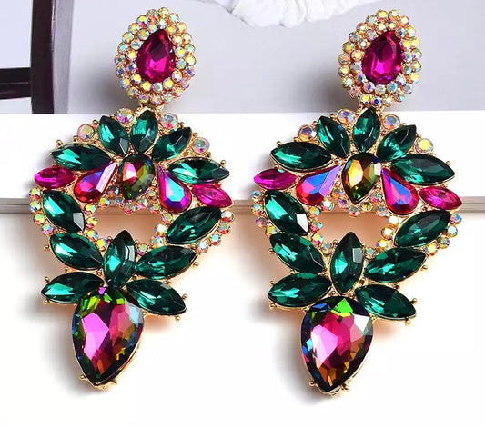 Sofia - Emerald Green Luxury Earrings