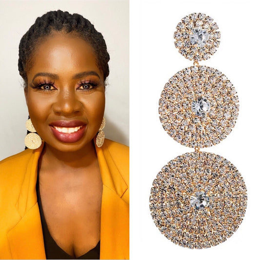 Betty - Gold drop earrings