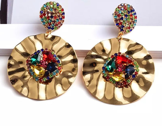 Jane -Gold Multicolor Earrings